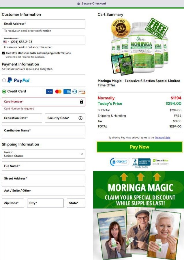 Moringa Magic-order-page